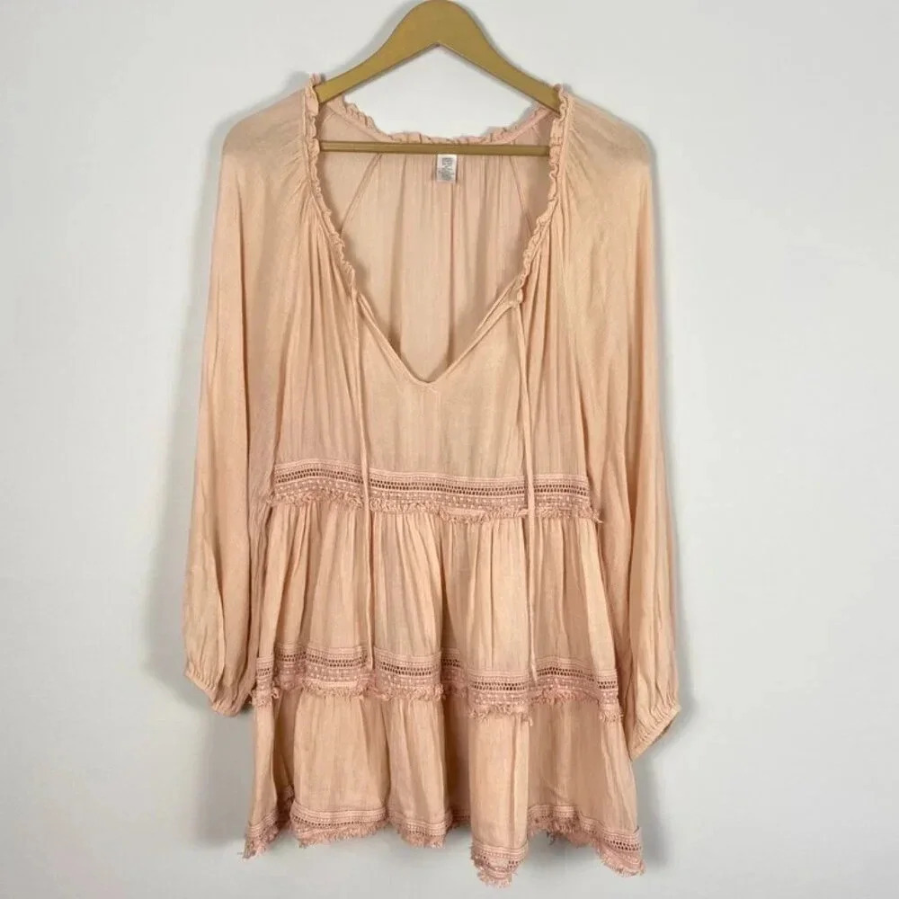 Eberjey Pink Summer of Love Sofia Swim Cover Up Dress - Picture 2 of 16